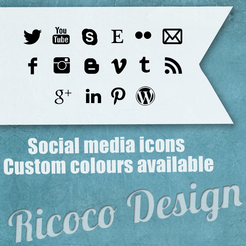 Black And White Social Media Icons Instagram