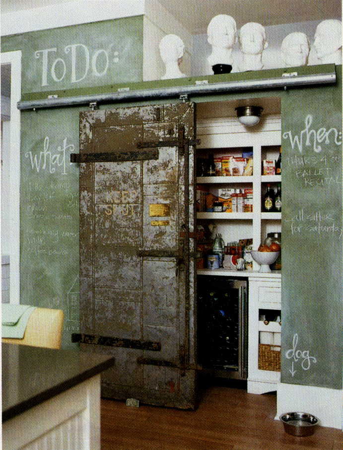 Blackboard Paint Kitchen Wall