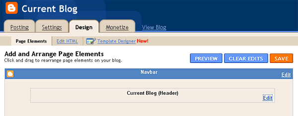 Blogger Header