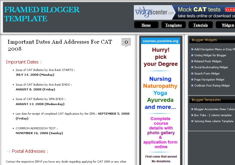 Blogger Header Image Html
