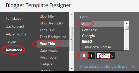 Blogger Header Size Simple Template