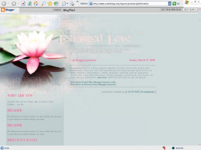 Blogger Layouts Codes