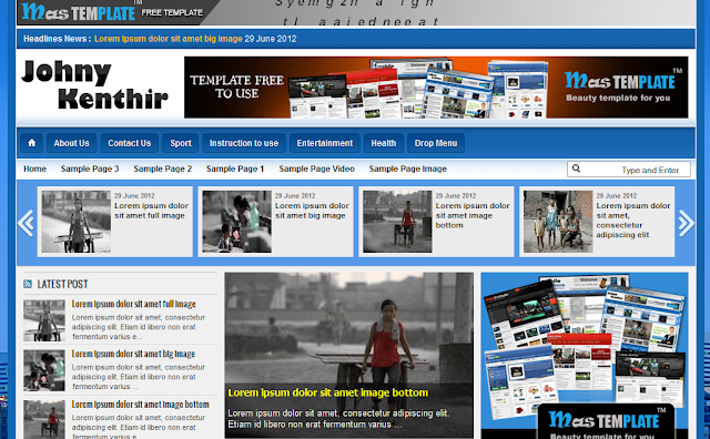 Blogger Templates Newspaper