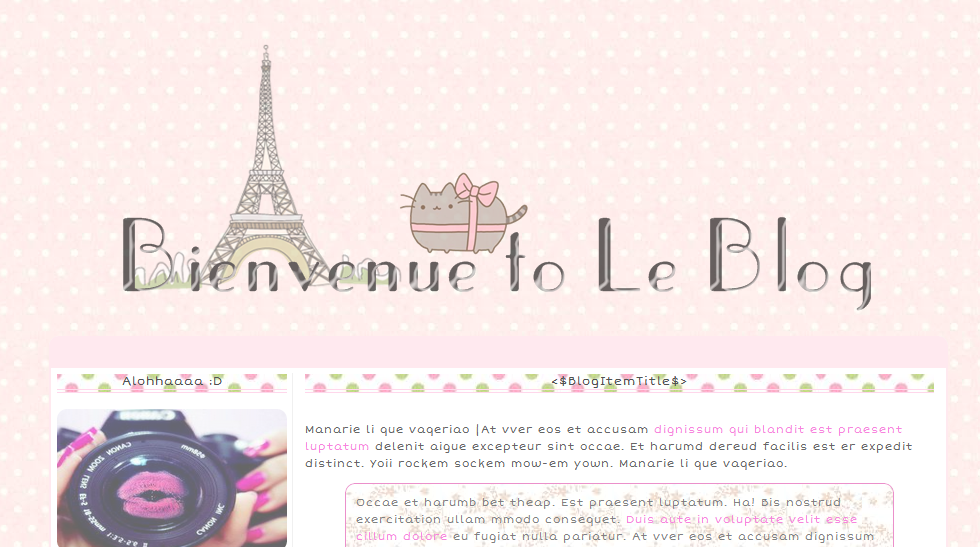 Blogskin Cute