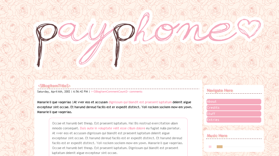 Blogskin Cute
