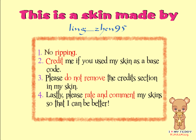 Blogskin Cute Pink