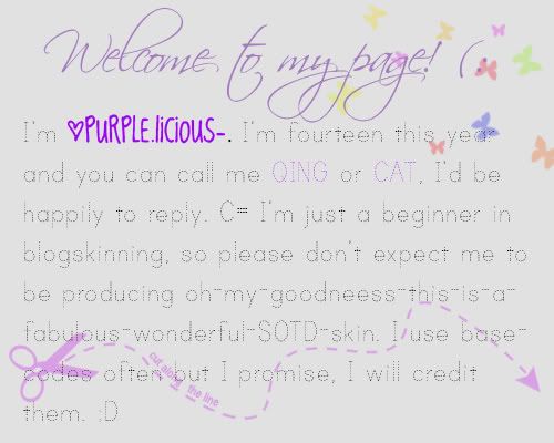 Blogskin Purplelicious