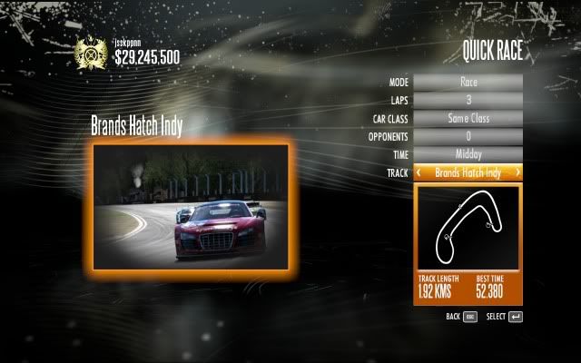 Brands Hatch Indy Map