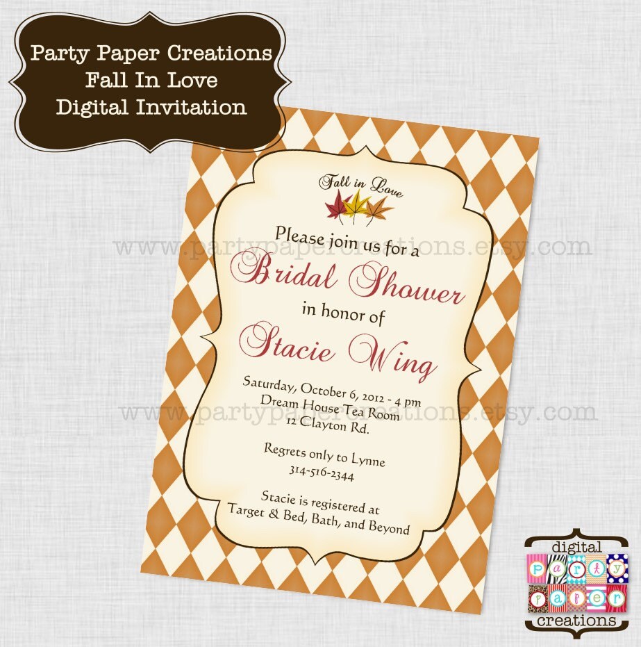 Bridal Shower Themes For Fall