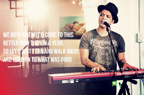 Bruno Mars Quotes From Songs Tumblr