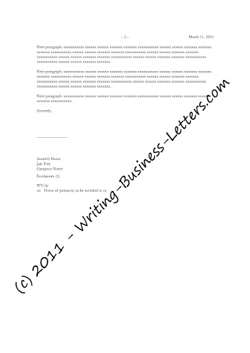 Business Letter Format Example For Kids