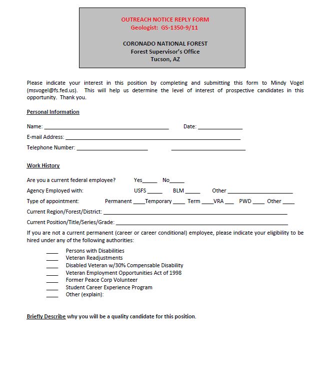 Career Development Plan Form