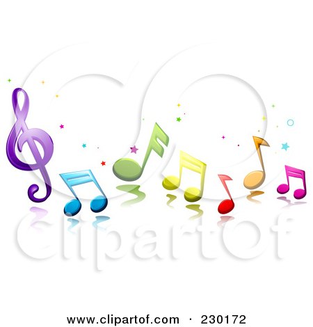 Cartoon Music Notes Clip Art