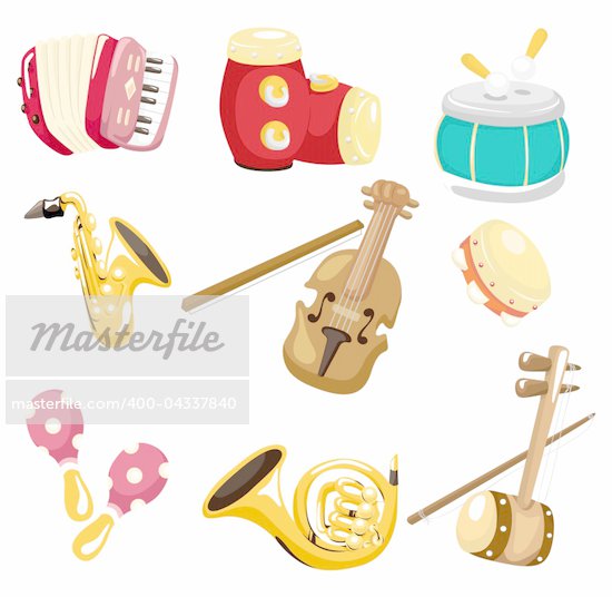Cartoon Music Notes Clip Art