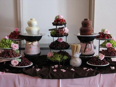 Chocolate Fountain Wedding Ideas