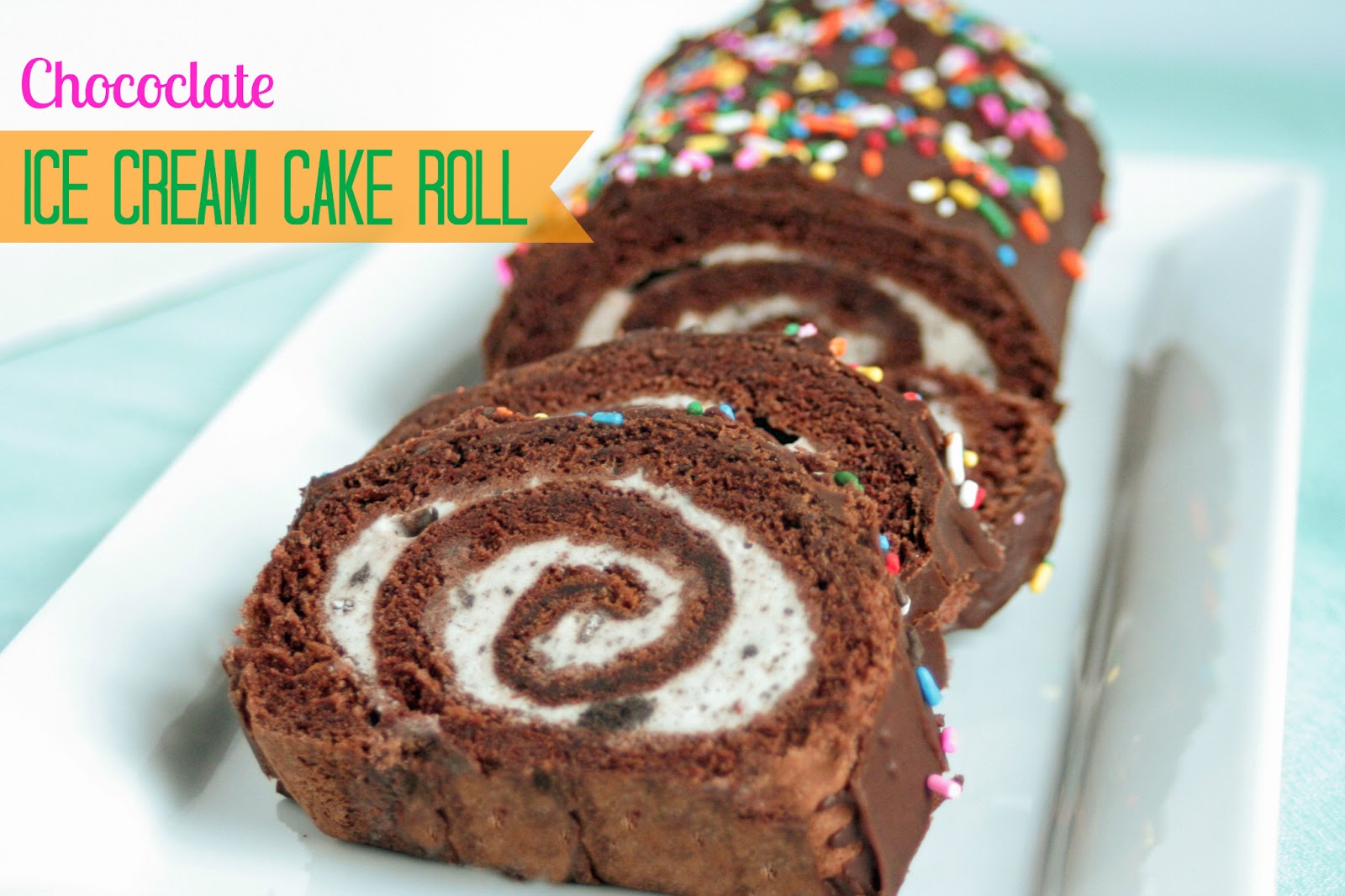 Chocolate Ice Cream Cake Roll Recipe