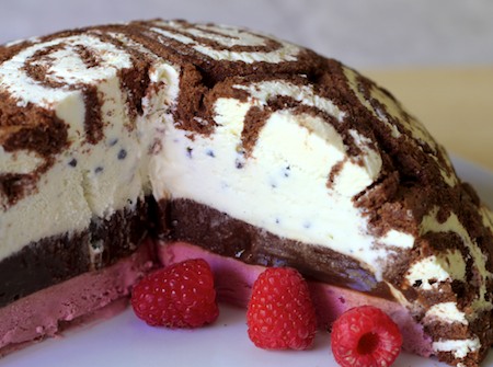 Chocolate Ice Cream Cake Roll Recipe