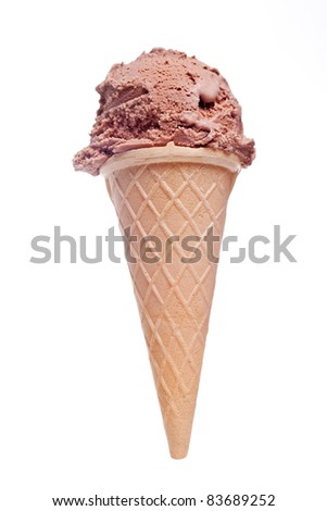 Chocolate Ice Cream Cone