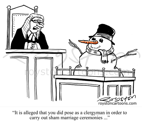 Christmas Lawyer Cartoon