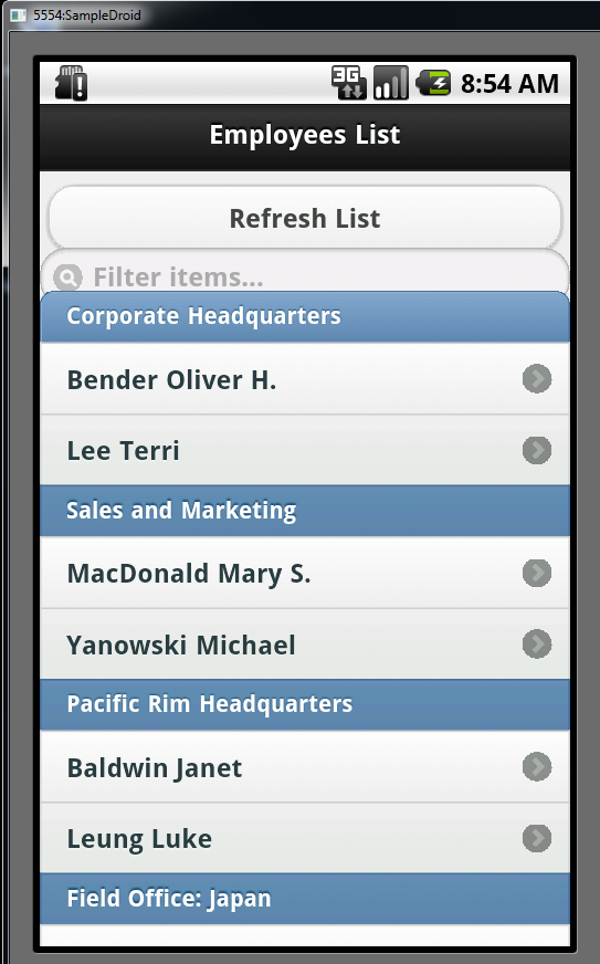 Clients List Jquery