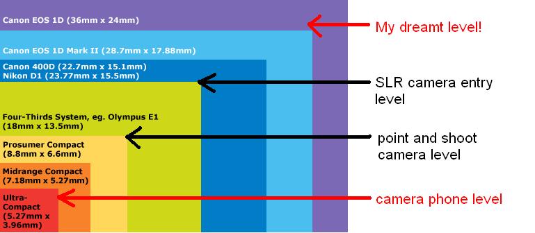 Compact Camera Sensor Size Comparison