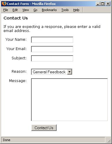 Contact Us Form
