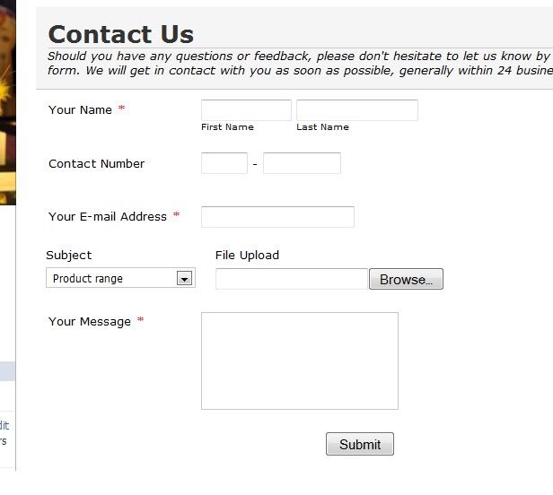 Contact Us Form In Php Code