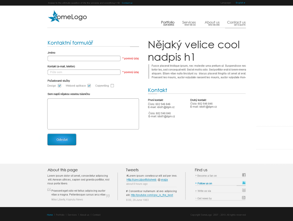 Contact Us Page Design