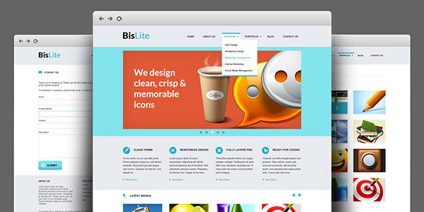 Contact Us Page Design Psd