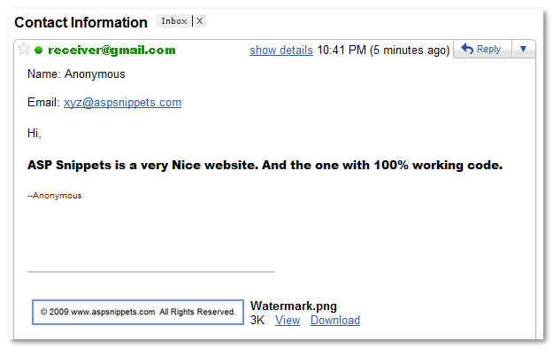 Contact Us Page Sample Html