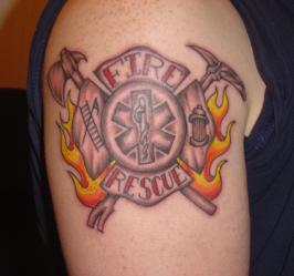 Cool Firefighter Tattoos