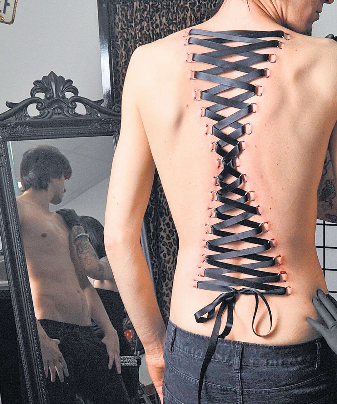 Corset Piercing On Back