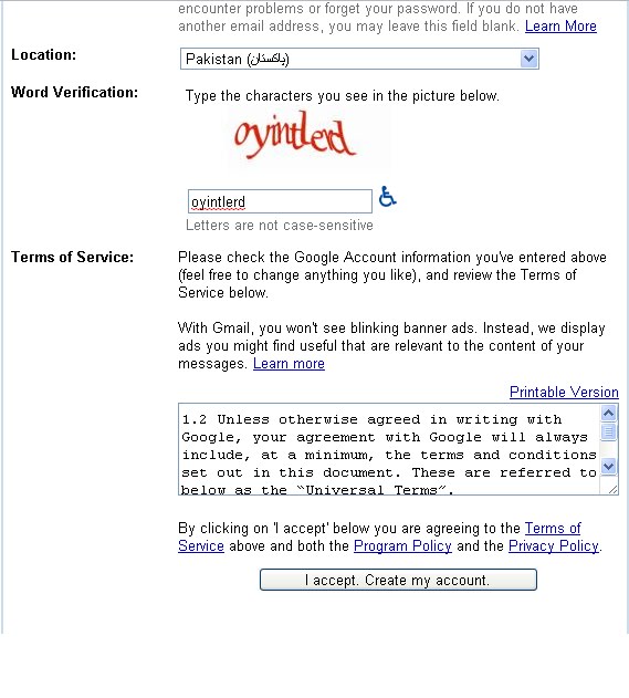 Create Gmail Account Free