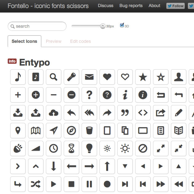 Create Icon Font