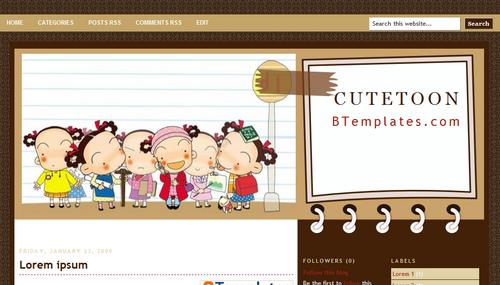 Cute Blogspot Templates Free