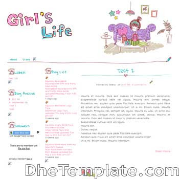 Cute Blogspot Templates Free