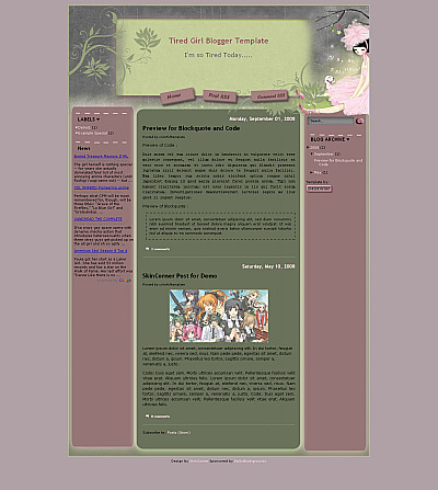 Cute Blogspot Templates Free