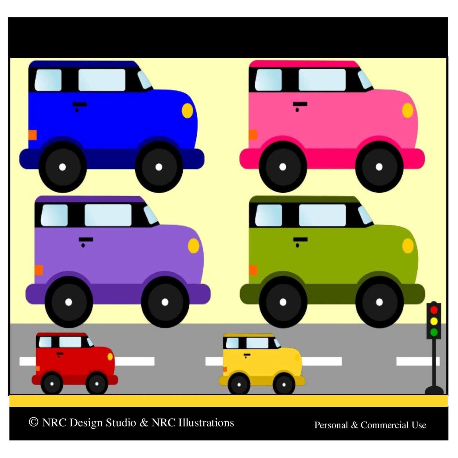 Cute Transportation Clipart