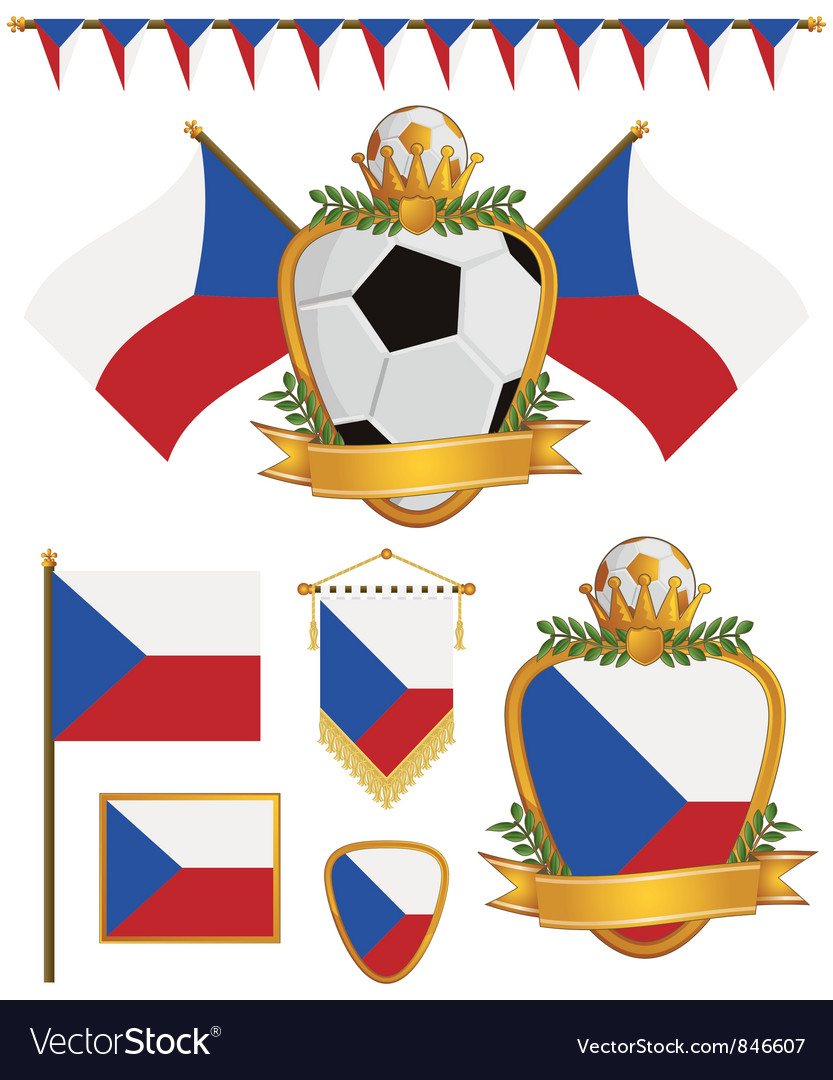 Czech Republic Flag Vector