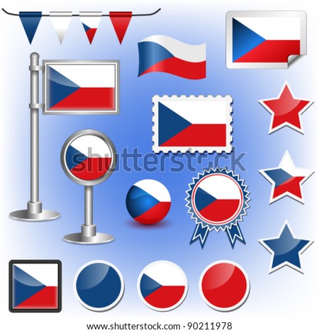 Czech Republic Flag Vector