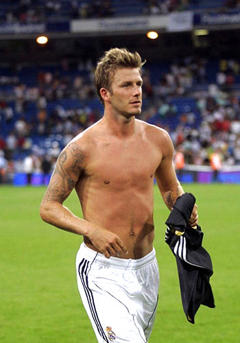 David Beckham Soccer Shirtless