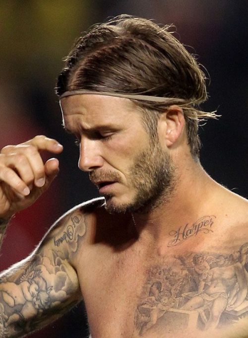 David Beckham Tattoos Harper