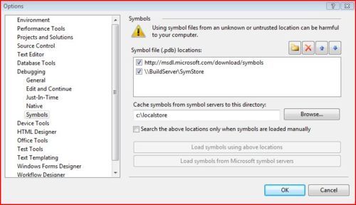 Debugging Tools For Windows Symbols