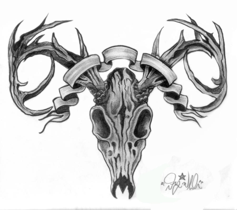 Deer Skull Tattoo Pics