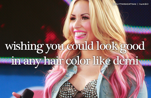 Demi Lovato Hair Dip Dyed