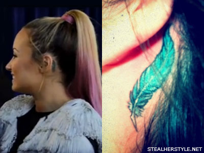 Demi Lovato Tattoo Cross