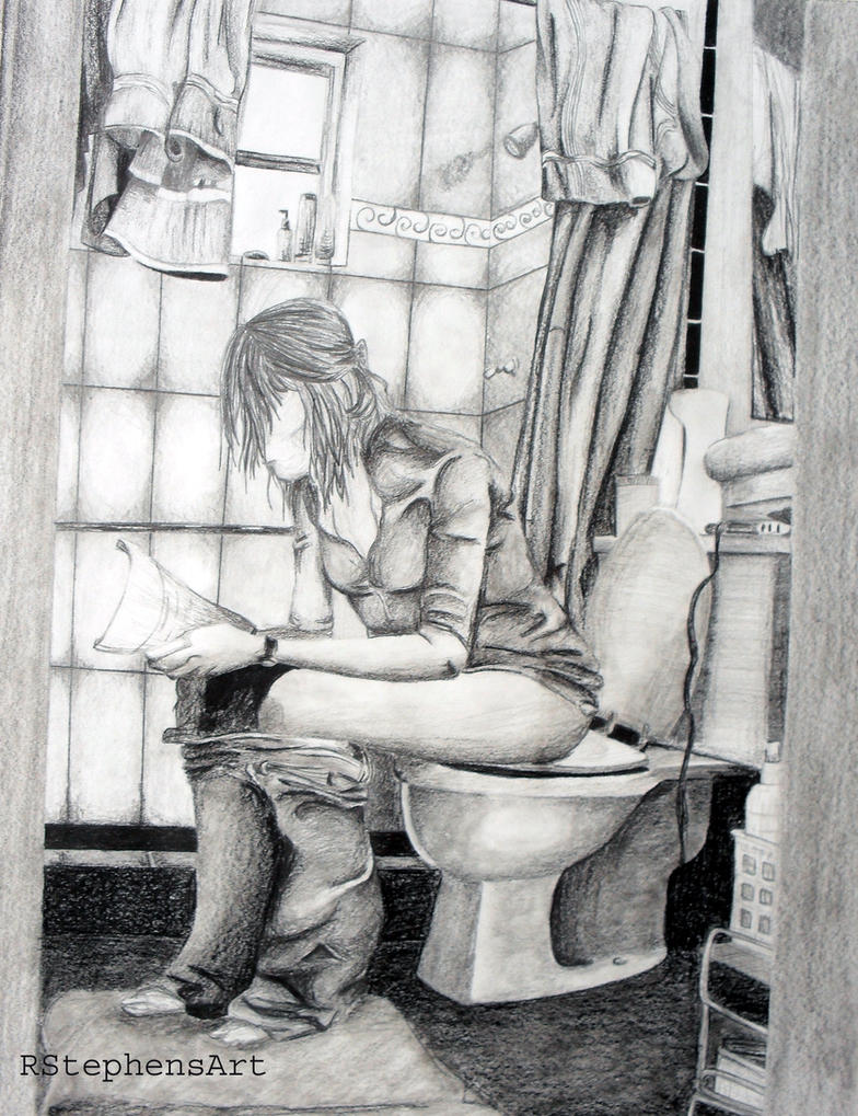 Deviantart Girl On Toilet