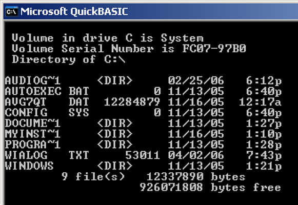 Directory Listing To Text File