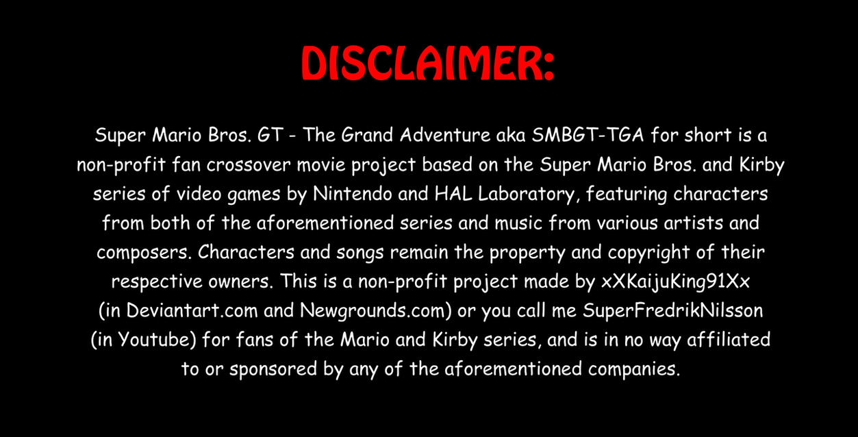 Disclaimer