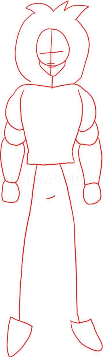 Dragon Ball Gt Goku Super Saiyan 4 Transformation